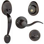 Dorence - Heavy Duty Single Cylinder Handleset with Wave Style Lever Handle - Oil Rubbed Bronze