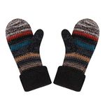 ITODA Womens Gloves Winter Thermal Knitted Gloves Thick Fleece Lined Insulated Warm Mittens Ladies Girls Full Finger Hand Warmer Mittens Ski Cycling Running Outdoor Gloves Birthday