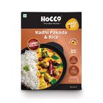 HOCCO Ready To Eat Combo of Kadhi Pakoda & Jeera Rice | Instant Rice Combos | Just Heat & Eat | No Added Preservatives & Colour | Meal Ready In 5 Minutes | Microwaveable Serves 1 375g (Buy 2,Get 5% Off)