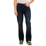 HIGH STAR Men's Bootcut Fit Stretchable Jeans (HSMJNS2103_Blue_34)