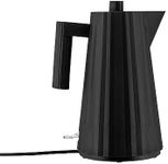 Alessi Plisse 1500W Electric Kettle, Black, 1.7 litre Capacity