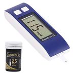 Control D Blue Digital Glucose Blood Sugar testing Monitor with 25 Strips