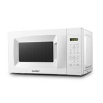 COMFEE' EM720CPL-PM Countertop Microwave Oven with Sound On/Off, ECO Mode and Easy One-Touch Buttons, 0.7 Cu Ft/700W, Pearl White