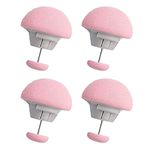 ARQIVO Duvet Clips Mushroom Duvet Cover Pins Cotton Quilt Fixer Duvet Fasteners Grippers Anti-Movement Bed Quilt Clamps Sheet Quilt Holder Clips for Socks Curtains Quilt Cove (Pink, Pack of 4)