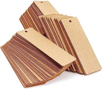 Juvale 300 Pack Blank Bookmarks Bulk Kraft Paper with Hole for Craft, DIY & Gift Tags (6x2 in)