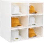 SCAVATA 6 Pack Hat Organizer Box, S