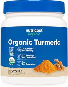 Nutricost Organic Turmeric Root Powder 1 LB (16oz) - Certified USDA Organic, Food Grade, Gluten Free, Non-GMO