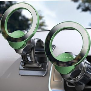LISEN for MagSafe Car Mount for iPhone 16, 360° Rotation Magnetic Phone Holder for Car, Hands Free iPhone Magnetic Car Mount,Magnetic Car Mount for iPhone 16 15 14 13 12 Pro Max Plus Mini, Green