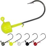 Ned-Rig-Jig-Heads Finesse Mushroom Shroom Jig Heads Kit 25 Pack (1/6 oz- 4.6g-25pack)