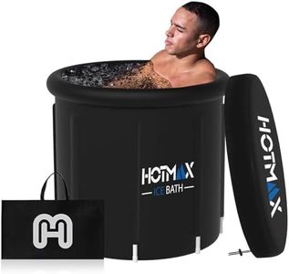 HotMax Ice Bath Tub for Recovery with Thermometer, 99 Gallons Cold Plunge Tub for Athletes, 8-Leg Portable Bathtub Adult, Ice Tub for Cold Water Therapy