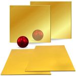 4PCS 30,5x30,5 cm Acrylic Mirror Sheet Mirror Cast Acrylic Plexiglass Sheets Laser Polished Edge with Film Masking for Design DIY Craft