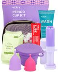 Period Kit for Girls - Menstrual Cups For Beginners - Best Removal Stem - Tampon and Pad Alternative - Every Cup Purchased One is Given to Woman in Need! - Teen Gift