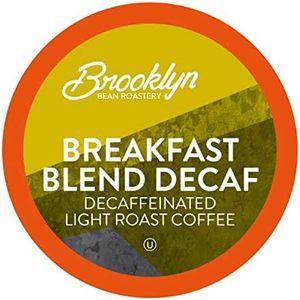 Brooklyn Beans Breakfast Blend Decaf Coffee Pods, Compatible with 2.0 K-Cup Brewers, 40 Count