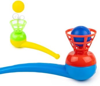 Ratna's Magic Blow Pipe Set of 2 Floating Ball Creative Magic Blowing Ball Toy Party Game for Kids & Adults