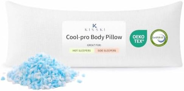 KISSKI Cooling Full Body Pillow for Side Sleepers, Memory Foam Long Pillow
