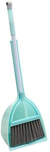 Xifando Mini Broom with Dustpan for Kids,Little Housekeeping Helper Set (Light Blue)