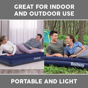 Bestway Double Air Bed – Inflatable Camping Mattress for Guests