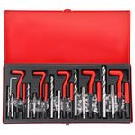 NYXOVA Metric Thread Repair Tool Kit, 131pcs HSS Drill Bits Taps Threaded Inserts Installation Tool and Helicoil Thread Repair Kit for Repairing M5 M6 M8 M10 M12 External and Internal Screw Holes