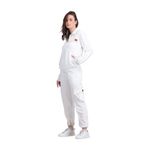 RAXEDO Women's winter Oversized Jacket and Jogger Tracksuit Set Airport Look Co-ord Set with Zipper Closure | Comfortable For Travelling and sports (XL, Off White)