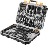 Tool Kit Set Box for Home: Household with Drill Wrench Socket Basic Hand Tools Sets for Men Car Repair Mechanic Tool Kit Set Automotive with Plastic Tool Box 178 Piece