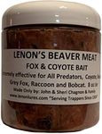 Lenon Lures Beaver Meat Fox and Coyote Bait - 8 oz Plastic Jar