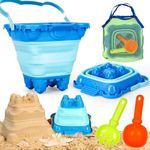 TOY Life Beach Toys, Sand Toys, Sandbox Toys, Beach Toys for Toddlers 1-3, Beach Toys for Kids Ages 4-8, Sand Bucket, Baby Beach Toys, Sand Castle Building Kit, Beach Bucket, Summer Toys