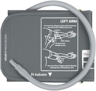 Vive Precision Replacement Cuff - for Automatic Blood Pressure Monitor and Digital Machine - Sized for Upper Arm Circumference 22 to 42 Centimeters - for Adults, Seniors, Elderly (Medium)