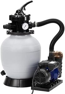 13" Sand Filter Pump - 2Lb Filter Ball, 3434GPH 3/4HP Pool Sand Filter for Above Ground and Inground Pool Up to 8500 Gallons,with 6-Way Multi-Port Valve & Strainer Basket Easy Installation