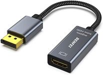 BENFEI Active DisplayPort to HDMI, DP to HDMI Adapter(4K@60Hz) Compatible with HP, ThinkPad, AMD, NVIDIA, Desktop and More - Male to Female, Space Gray