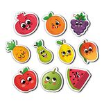 Mini Leaves Fruits Wooden Fridge Magnets |Colorful Shape Learning Toy Set | Preschool Refrigerator Magnet Toys for 3 4 5 Year Kids- Best Birthday Gifts for 3+ Years