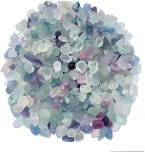 KUKUBAGS 2 LB Small Crystals Rocks, Tumbled Chips Stone, Natural Quartz Crystals for Crafts, Pebbles for Indoor Plants, Decorative Stones for Vases, Succulents, Cactus