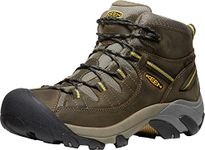 KEEN Men's Targhee II Waterproof Mid Hiking Boot, Black Olive/Yellow, 11.5 M US