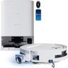 ECOVACS DEEBOT T80 OMNI Aspirateur Robot laveur, 18 000 Pa, Nettoyage automatique instantané OZMO ROLLER, ZeroTangle 3.0, Lavage à l'eau chaude 40-75 ℃, Séchage à air chaud, Blanc