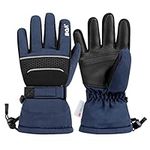 BQA Kids Ski Gloves Waterproof Winter Cold Weather Snowboard Snow Warm Gloves for Boys & Girls