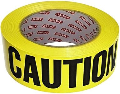 SWRT 1 Roll Premium Yellow Caution Tape, 3 Inch x 1000FT Bright Hazard Tape with Bold Black Text for Danger Zones/Sporting Events, Construction Tape for Crime Scenes/Halloween Decor