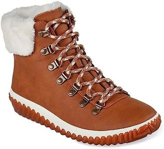 Skechers womens Duck Boot Rain Boot, Chestnut, 7