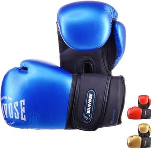 BRAVOSE Fearless Kids Boxing Gloves 4oz, Muay Thai Junior Boxing Gloves for Training, Sparring Mitts Junior Boxers | Ideal for Punching Bag, MMA, Kickboxing for Youth, Children, Boys, Girls - Blue