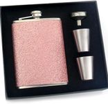 Eiarrnp Glitter Bling Pink Flasks f