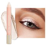 Oulac Glitter Eyeshadow Pencil for Highlighter Waterproof Eye Shadow Stick Long Lasting, Shimmer Cream Eyeshadow Pen, Blendable Eye Makeup, Vegan & Cruelty-Free 3.8g, (01) Vanilla