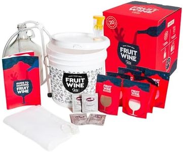 Craft A Brew - Fruit Wine Making Kit - Easy for Beginners - At Home Wine Making Kit - Includes Ingredients & Reusable Equipment - Use Any Fresh, Frozen or Fruit Juice - Makes Up to 20 1-gallon Batches