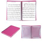 A4 Sheet Music Folder File Storage Organizer Plastic Choir Band Concert Folder Piano Music Score Folder Spiral Folder Documents Folder for Sheet Music, Drawings, Documents, Easy Editing, 60 Pages