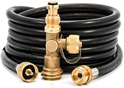 Camco 59103 Propane Brass Tee with 3 Port and 12' Hose