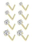 LOLIAS 14K Gold Filled Nose Studs,3