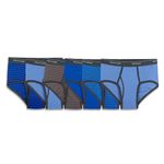 Fruit of the Loom Men's 6-pack Stripe/Solid Fashion Brief Underwear, 6 Pack - Assorted Stripe/Solids, L UK