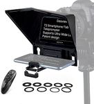 Desview T2 Teleprompter, 8 inch HD Display Glass, Teleprompter with Remote Control, Compatible with iPhone/ipad/DSLR Cameras,App Compatible with iOS/Android, Easy Assembly for Online Teaching