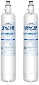 Waterspecialist WS619C Replacement for GE® RPWFE®, RPWF (Built-in CHIP) Refrigerator Water Filter, Compatible with GYS22GMNES, GYE22HSKSS, PYE22PELDS, GFE26GMKES, GFE28GYNFS, PFE28KYNFS, 2 Filters