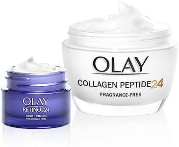 Olay Collagen Peptide24 Moisturiser, Day Face Cream with Collagen Peptides & Vitamin B3, 50ml, Includes Retinol Travel Size Night Cream, 15ml, Skin Care Sets & Kits, Gifts for Women