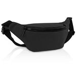 BieFuDan Fanny Pack for Kids,Adjustable Waist Bag for Kids Boys Girls,Cute Fashionable Waist Pack Children's Bum Bag,Sports Workout Traveling Running Carrying Phones Mini Bags (Black)