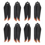 Tosiicop 4 Pairs Mavic Air 2/Air 2s Propellers Replacement Prop Blades Low Noise Quick-Release 7328 Wings for DJI Mavic Air 2/Air 2s Drone Accessories Orange Tips