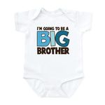 CafePress I'm Going to Be A Big Brother T Shirt Infant Bodys Cute Infant Bodysuit Baby Romper Cloud White